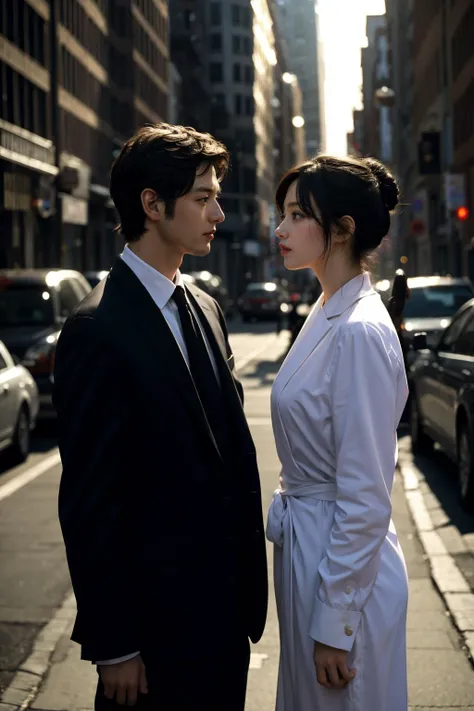 (1 man and 1 woman), a cinematic scene of a meet cute, tall man:1.8,
(best quality), (masterpiece),
<lora:CineStyle5:0.2>
<lora:bokeh:0.1>
<lora:hair_pulled_back:0.1>