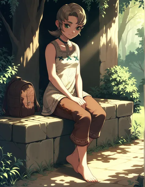 score_9, score_8_up, score_7_up, score_8, score_7, 1girl,
 <lora:tp_ilia_tpilia_ponyxl_v1:1> tpilia,
scenery, full body, sitting, spotlight, sunlight, dappled sunlight, village, forest,