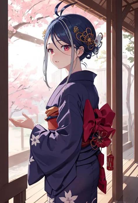 best quality, masterpiece, highres, solo, (fubuki_bluearchive:1.10), (yukata:1.30), (kimono:1.15), 18 <lora:fubuki_bluearchive:0.80>