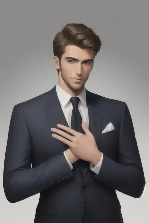 handsome man in a nice suit