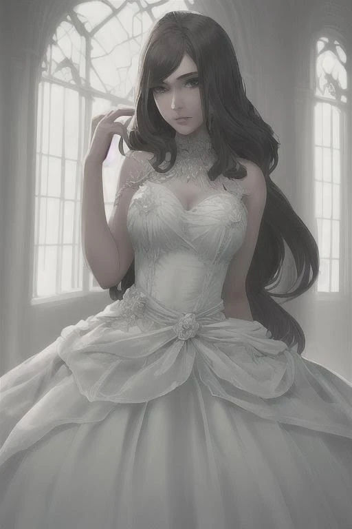 beautiful woman in a nice dress