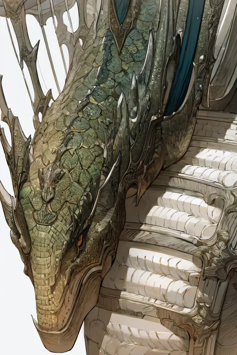 pilyeon style, (masterpiece) , ((best quality)), (( 8k wallpaper)), ((ultra high resolution)), good composition, (ultra-detailed), illustration, beautiful art, artistic, realistic, Never Bend,dragon<lora:pilyeon_style:1>