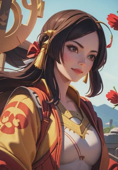 <lora:smite_amaterasu:0.8>, smite_amaterasu, smirk,, (majestic, stunning, exquisite:1.3)