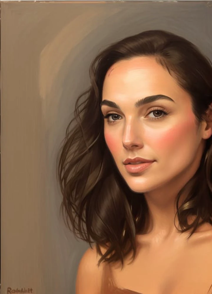 portrait of gldot,beautiful, oil on canvas, romanticism