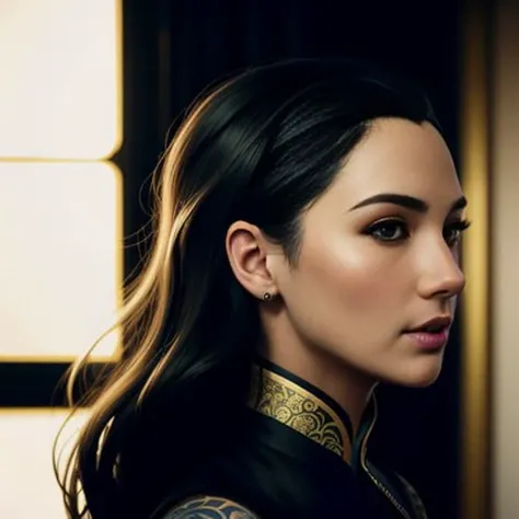 <lora:galGadotLora_v10:0.7>, woman wearing qipao dress, entire body angle, low angle, in the style of artgerm and charlie bowater and atey ghailan and mike mignola, vibrant colors and hard shadows and strong rim light, very coherent, comic cover art, plain background, trending on artstation, detailed old school tattooed face, punk rocker, cool, detailed black ink illustration, dark atmosphere, intricate details, elegant, digital painting, deep focus, golden ratio, oil painting, concept art, sharp focus, 8k resolution, ray tracing, artstation, by tomasz alen kopera and greg rutkowski and alphonse mucha and wlop, huge scale, award winning artwork, artstation, octane render, cinematic, hyper realism, high detail, octane render, 8k, depth of field, sharp focus, minimalistic, hyperrealistic, 8k