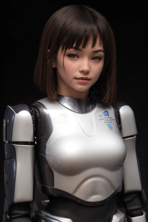 masterpiece, best quality, <lora:HRP:0.7> hrp-4c, android, mechanical parts, robot joints, chrome metal, robotization, cyberpunk, futuristic, circuitry, blue glowing background, night sky, looking at viewer, glowing eyes, upper body