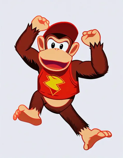 score_9, score_8_up, score_7_up, score_6_up, score_5_up, score_4_up BREAK
diddy kong, kong, simple background, white background, show accurate, vector, screenshot, flat color