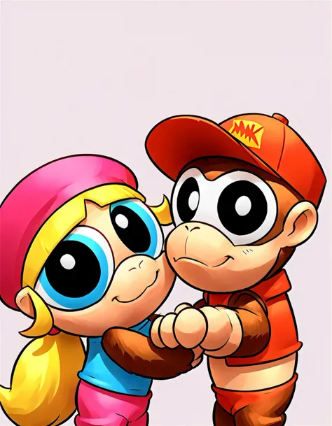 rating_safe, score_9, score_8_up, score_7_up, score_6_up, score_5_up, score_4_up BREAK
source_furry, source_cartoon, 1girl, 1boy, duo, couple, diddy kong, dixie kong, kong, looking at viewer, looking at you, facing viewer, facing you, side view, bottomless, young, short, chibi