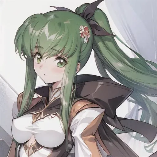 <lora:TsumasakyCCCodeGeass_v1:1.0>,<lora:t2ArtWorksTonyTaka_1:1.0>, <lora:urushi_satoV7:1.1>, a young beautiful woman, best quality, ultra high res,tokyo fashion,green hair