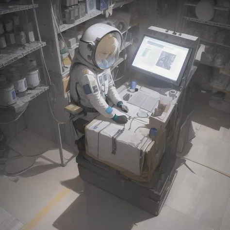 (masterpiece,best quality,detailed,higres, extremely detailed CG, space suit, future, space helmet, amogus, ultra-detailed, intricate details:1.2, 8k wallpaper), close to camera