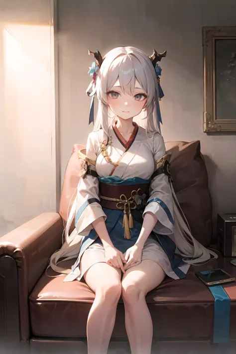 1girl, (hanfu), glowing, sidelighting, wallpaper,lazy eye, disheveled,