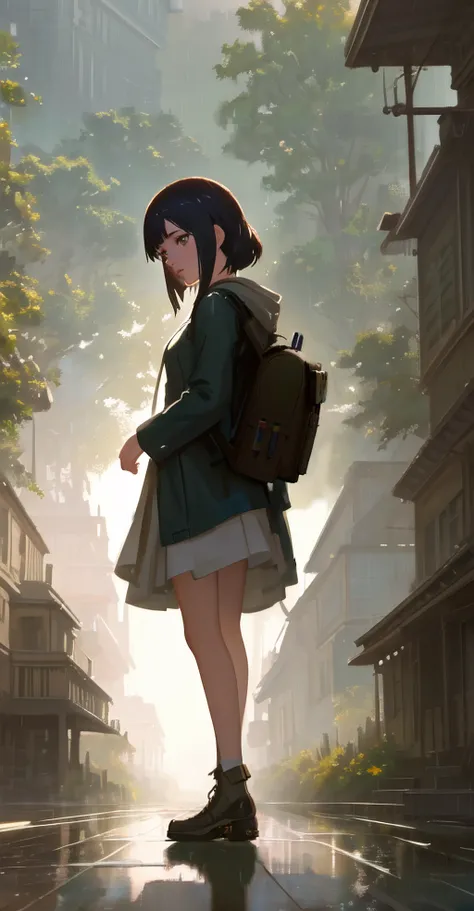 ((Backpack)), accurate shadows, accurate lighting, 4k, high-res, best quality, masterpiece, ultra-detailed, Military, modelshoot style, (extremely detailed CG unity 8k wallpaper), professional majestic oil painting by Ed Blinkey, Atey Ghailan, Studio Ghibli, by Jeremy Mann, Greg Manchess, Antonio Moro, trending on ArtStation, trending on CGSociety, Intricate, High Detail, Sharp focus, dramatic, photorealistic painting art by midjourney and greg rutkowski