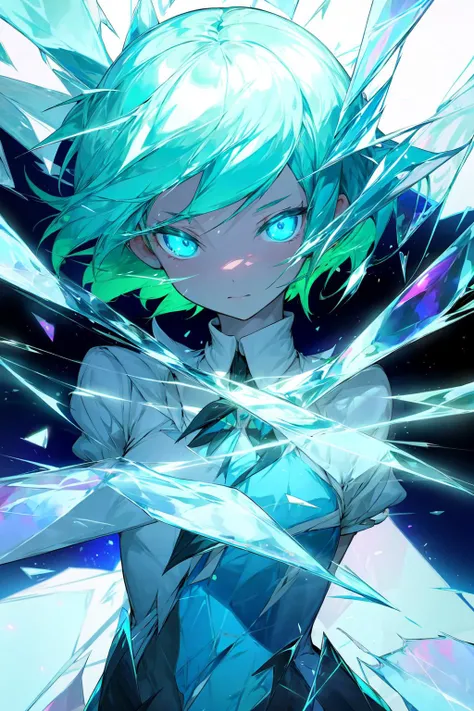 houseki no kuni,
girl, upper body, glass debris, cracked skin, glowing cracks,
<lora:Cracked Skin:-2>
<lora:flat2:-1>