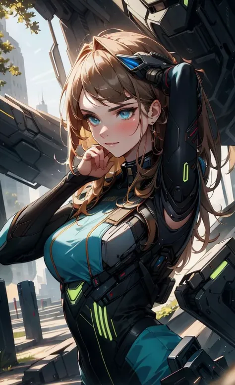 Nova,1girl, solo,trekborg, a borg woman outdoors in a crowded park, realistic, detailed, masterpiece,good hands,<lora:GoodHands-alpha3:1>