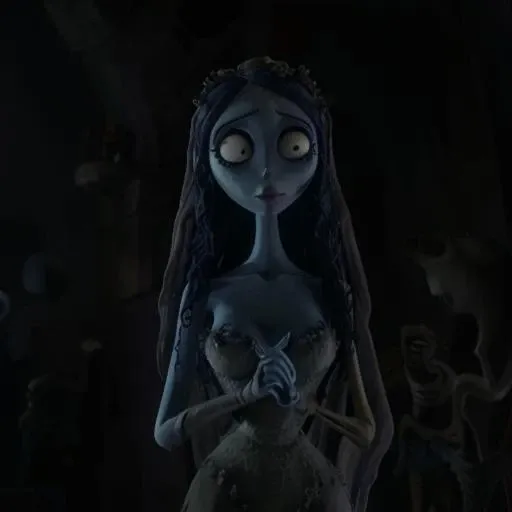 Corpse bride emily, busty, big boobs, nipples, nude, ahego face