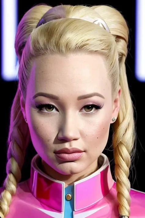 Masterpiece, best quality, professional photo of a iggy4z4 wearing a retro futuristic outfit and pouting <set restore_faces>1</set>