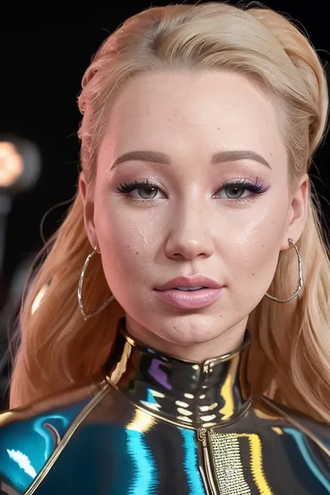 Masterpiece, best quality, elle photo of a iggy4z4 wearing a retro scifi outfit and crying <set restore_faces>1</set>, (closeup:1.2)