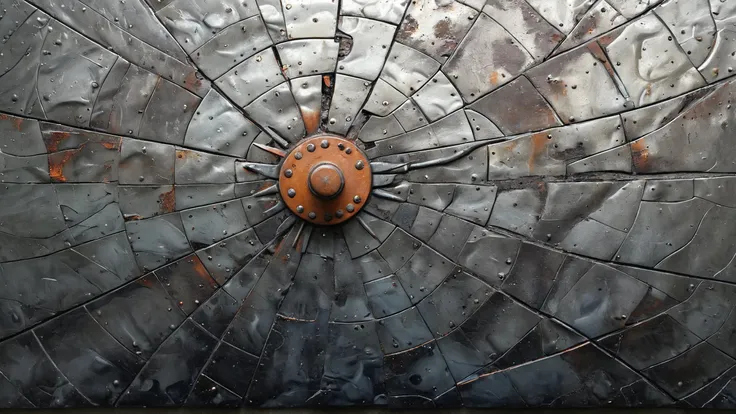 <lora:artfullyPATTERN_SDXL_v1:1> Artme, metal surface,
amazing fine detail, hyperdetailed, absurdres, (aerial view:1.3)