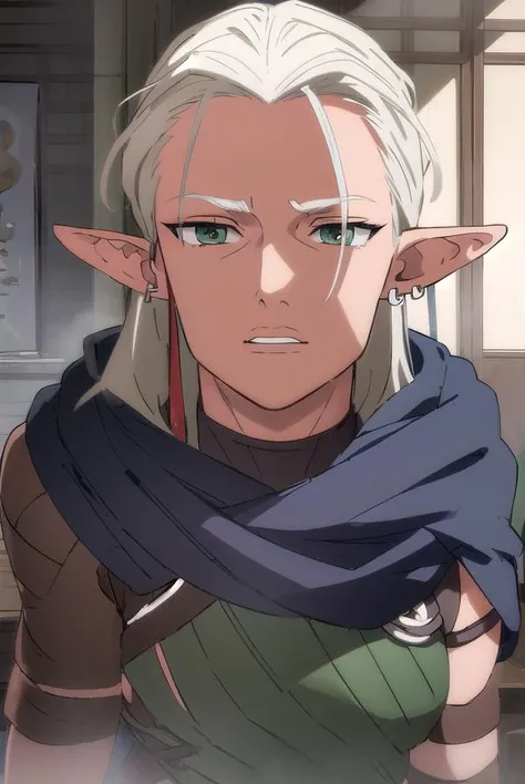 dotadrysi, <lora:dota drysi-lora-nochekaiser:1>,
drysi, grey hair, pointy ears, elf, (green eyes:1.3),
BREAK navel, jewelry, earrings, pointy ears, scarf, toeless legwear, toeless footwear,
BREAK indoors, classroom,
BREAK looking at viewer, (cowboy shot:1.5),
BREAK <lyco:GoodHands-beta2:1>, (masterpiece:1.2), best quality, high resolution, unity 8k wallpaper, (illustration:0.8), (beautiful detailed eyes:1.6), extremely detailed face, perfect lighting, extremely detailed CG, (perfect hands, perfect anatomy),