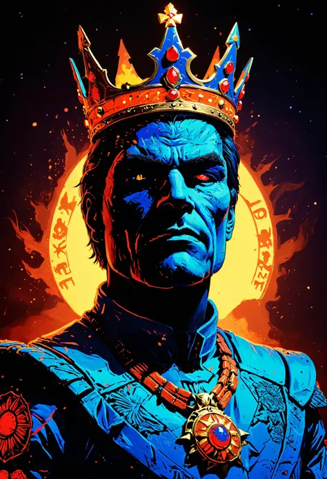 Fuck the king, no command, no chief, Since the man was crowned we ain't had no sleep, <lora:xl_more_art-full_v1:0.4>, <lora:MJ52:0.4>, Back lighting, <lora:Ive_Got_The_Power:0.8>, <lora:blacklight_makeup_v2:0.7> blacklight makeup