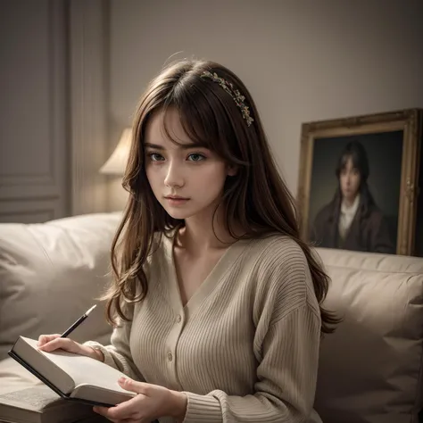 book, notebook,
8k, depth of field, masterpiece, photorealistic, RAW photo, best quality, flawless, clean, professional artwork, famous artwork, soft lighting, immersive atmosphere, luminous lighting, muted colors, ultra high res, ultra realistic, intricate details, perfect lighting, vivid color, colorful,
<lora:add_detail:1>