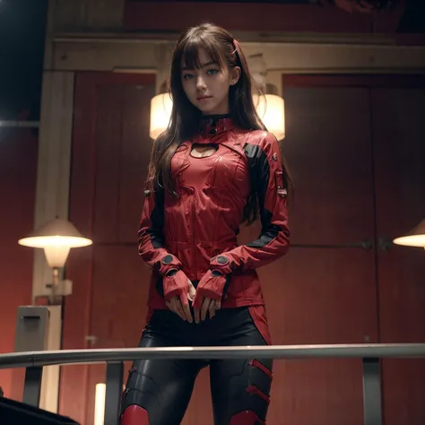 1girl, japanese,
beautiful, woman,
Asuka, asuka outfit, asuka plugsuit, asuka suit, red suit, asuka eyepatch,
military outpost,
<lora:ainova:0.1> <lora:add_detail:1> <lora:AsukaLangleySouryuuV2:1>