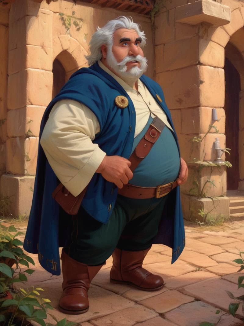 score_9, score_8_up, score_7_up, score_8,
maurice, solo, 1boy, male focus, facial hair, parody, white beard, mustache, full body, cape, fat man
<lora:beautyb_pony_v1:0.8>