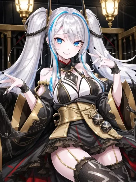 1girl, <lora:indoors_or_outdoors_last:1> city, <lyco:saturation:-0>BREAK
expressions, BREAK
<lora:Urayodo_v3:0.8>Urayodo,twintails, white hair,black nail, black dress, black thighhighs, wide sleeves,
BREAK, <lora:flatBG:-0.6> ,<lora:flat2:-0.6>,(dark light:1.2),(hyper extreme detailed),(masterpeace:0.5),(hyper extreme),(photorealistic),game cg,llustration,novel illustration,beautiful lighting,light from the front,, <lora:GoodHands-beta2:1.2>(good hand,nice hands, perfect hands:1)