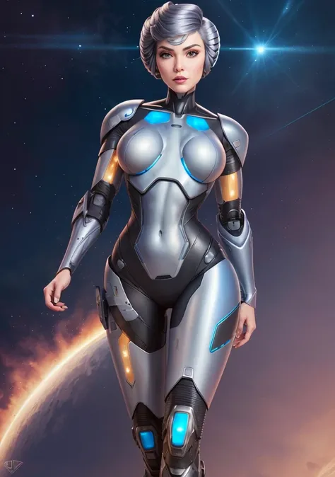 (SteelHeartQuiron character), 1girl, cyborg, solo, silver metallic hair, lips, bodysuit, skin tight, science fiction, power armor,
<lyco:quiron_SteelHeart_V3Lycoris:1.0>