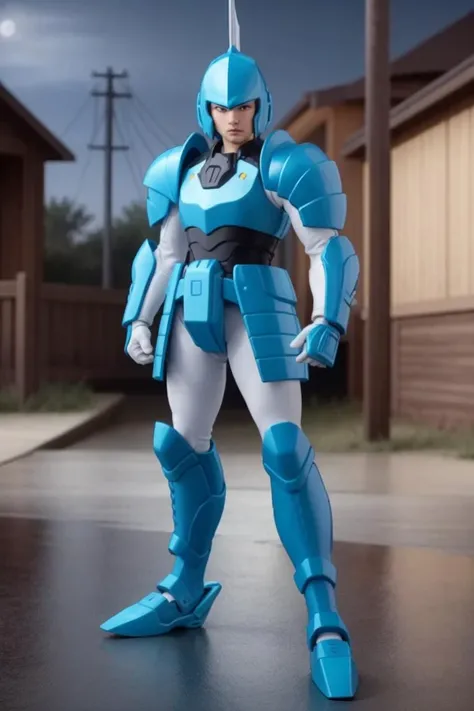 award wining photo of 20 year old boy,Suiko Shin ,<lora:Suiko Shin_V1:0.2>,(MASTERPIECE:1.2),(REALISTIC:1.2),blue armor,shoes armor,
best quality,photorealistic,highly detailed CG unified16k,high res,solo,extremely detailed face,looking at camara,((random poses)),
dark night in the background