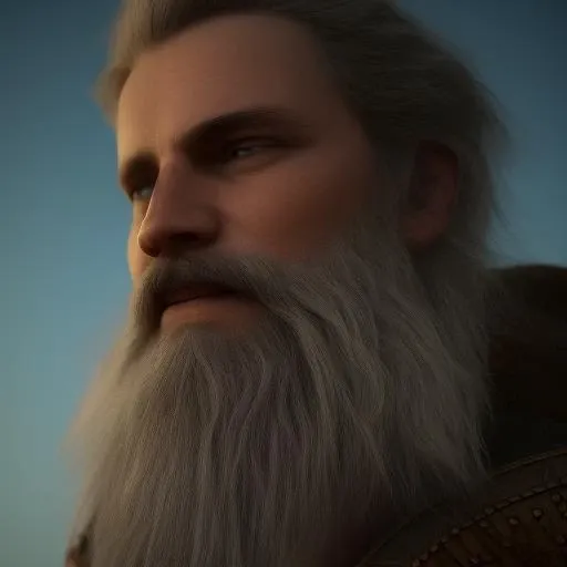 highly detailed Photography of EduCH as Odin ,  unreal engine, octane renderer, HQ, 8K