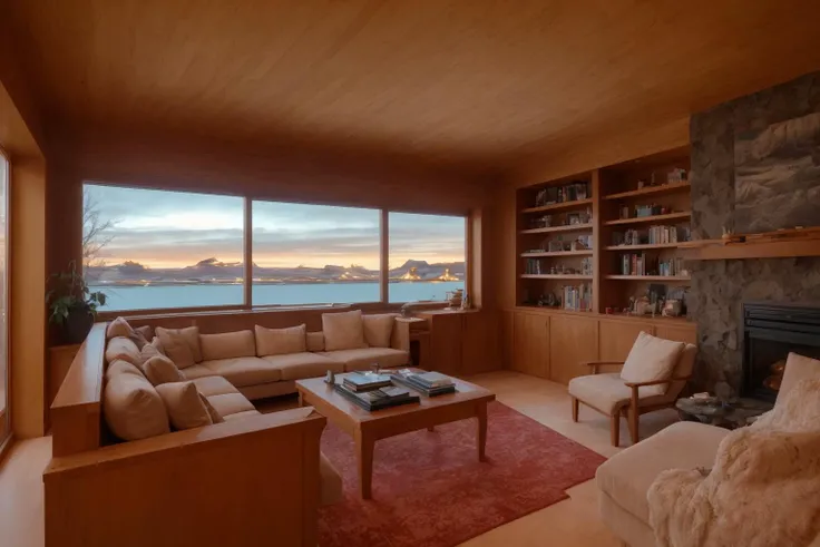 (Iceland:1.5),highly detailed,photo by Fernando Guerra,wide-angle,sharp focus,4K,8k,12k,RAW photo,Sony A7SIII,17mm,masterpiece,award winning architectural photography,art-station,intricate details,precise measurements,
BREAK
(interior:1.5),Frank Lloyd Wright designed,(cozy living room:1.5),(trillion dollar home:1.1),cozy and inviting interior,well-furnished,hundreds of books,bookshelves,plants,scientific equipment,immaculate,ambient interior lighting,comfort design,meticulous,large windows,natural light,handcrafted furniture,
BREAK
Northern Lights,night sky,