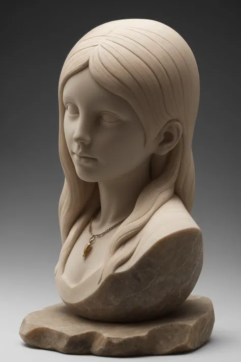 stone carving, girl on agate cut, 4k, high resolution, high detail