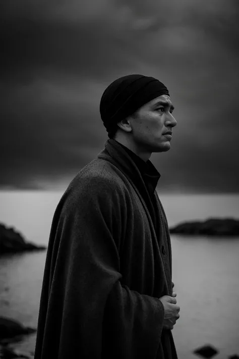 cinematic portrait of "Murmuring Bosk", 85mm lens, f/1,8, dramatic side lighting, moody atmosphere
