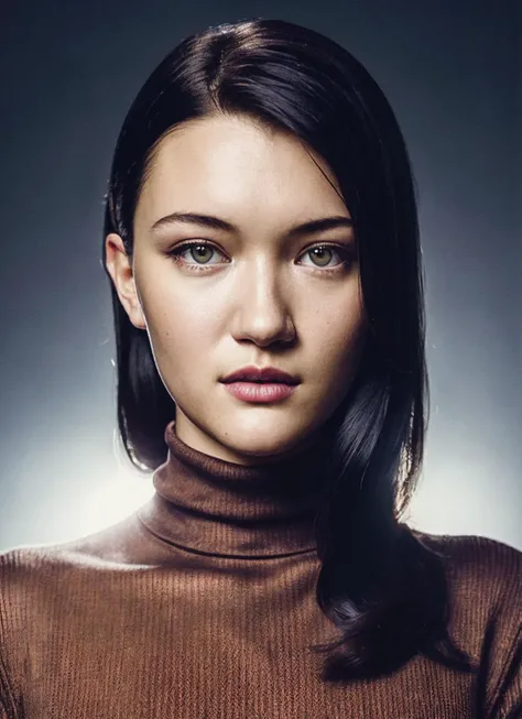 A stunning intricate full color portrait of (sks woman:1), wearing a black turtleneck, epic character composition, by ilya kuvshinov, alessio albi, nina masic, sharp focus, natural lighting, subsurface scattering, f2, 35mm, film grain, <lora:locon_isabriones_v1_from_v1_64_32:1.25>