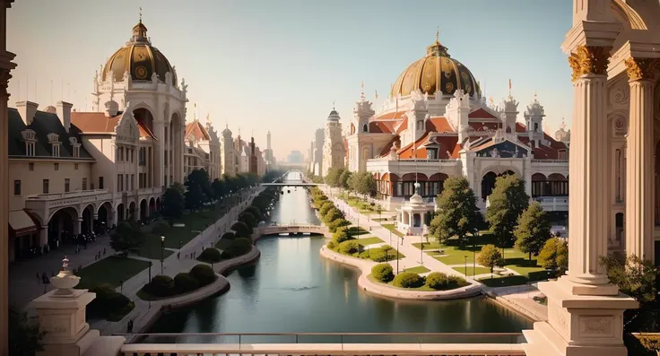 (masterpiece:1.3), (best quality:1.2), chiaroscuro,
( Unreal Engine, CGI render, Hyperdetailed, Americana, scenery, city, vivid colors, buildings, idealized American city, busy city center, picturesque parks and greenery areas, gentle city canals, modern era photograph, skyscrapers, ),
ultra high quality model, 8k Ultra HD, perfect composition, beautiful detailed intricate insanely detailed octane render, 8 k artistic photography, photorealistic concept art, soft natural volumetric cinematic perfect light, perfect depth of field shot, ray tracing, photometry, metallic deep colors, beautiful,
(uploaded and trending on imgur, pixiv, furaffinity, pinterest, e621, inkbunny, tumblr, playground, deviantart, artstation, ),
(in the style of and art by midjourney, greg rutkowski, raphael, Frank Lloyd Wright, James Gurney, Thomas Kinkade, ),
<lora:AmericanaArchitecture:1>