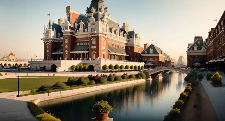 (masterpiece:1.3), (best quality:1.2), chiaroscuro,
( Unreal Engine, CGI render, Hyperdetailed, Americana, scenery, city, vivid colors, buildings, idealized American city, busy city center, picturesque parks and greenery areas, gentle city canals, modern era photograph, skyscrapers, ),
ultra high quality model, 8k Ultra HD, perfect composition, beautiful detailed intricate insanely detailed octane render, 8 k photography, soft natural volumetric cinematic perfect light, perfect depth of field shot, ray tracing, photometry, beautiful,
(uploaded and trending on imgur, pixiv, furaffinity, pinterest, e621, inkbunny, tumblr, playground, deviantart, artstation, ),
(in the style of and art by midjourney, greg rutkowski, raphael, Frank Lloyd Wright, James Gurney, Thomas Kinkade, ),
<lora:AmericanaArchitecture:1>