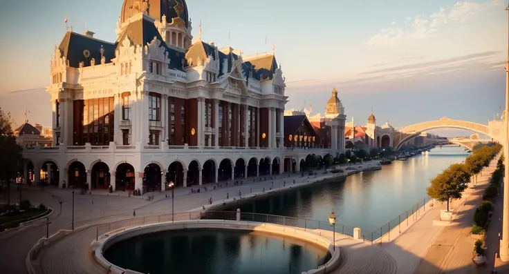 (masterpiece:1.3), (best quality:1.2), chiaroscuro,
( Unreal Engine, CGI render, Hyperdetailed, Americana, scenery, city, vivid colors, buildings, fun riverside shopping area, ),
ultra high quality model, 8k Ultra HD, perfect composition, beautiful detailed intricate insanely detailed octane render, 8 k photography, soft natural volumetric cinematic perfect light, perfect depth of field shot, ray tracing, photometry, beautiful,
(uploaded and trending on imgur, pixiv, furaffinity, pinterest, e621, inkbunny, tumblr, playground, deviantart, artstation, ),
(in the style of and art by midjourney, greg rutkowski, raphael, Frank Lloyd Wright, James Gurney, Thomas Kinkade, ),
<lora:AmericanaArchitecture:1>