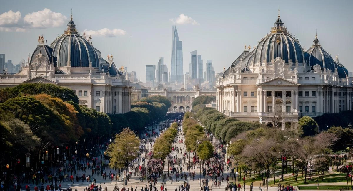 (masterpiece:1.3), (best quality:1.2), chiaroscuro,
( Unreal Engine, CGI render, Hyperdetailed, Americana, scenery, city, vivid colors, buildings, train station, mall, central park, residential complex, promenades, wide boulevards, courtyards, realistic, modern megacity, skyscraper, magnificent architecture, ),
ultra high quality model, 8k Ultra HD, perfect composition, beautiful detailed intricate insanely detailed octane render, 8 k photography, soft natural volumetric cinematic perfect light, perfect depth of field shot, ray tracing, photometry, beautiful,
(uploaded and trending on imgur, pixiv, furaffinity, pinterest, e621, inkbunny, tumblr, playground, deviantart, artstation, ),
(in the style of and art by midjourney, greg rutkowski, raphael, Frank Lloyd Wright, James Gurney, Thomas Kinkade, ),
<lora:AmericanaArchitecture:0.85>