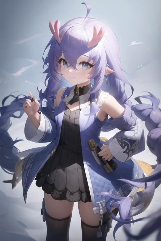 Bailu (Honkai: Star Rail) | Low-Rank LoRA series no_reg v1.1 horn fix