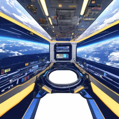 <hypernet:VelvetAnime:1> space station interior, landscape, futuristic