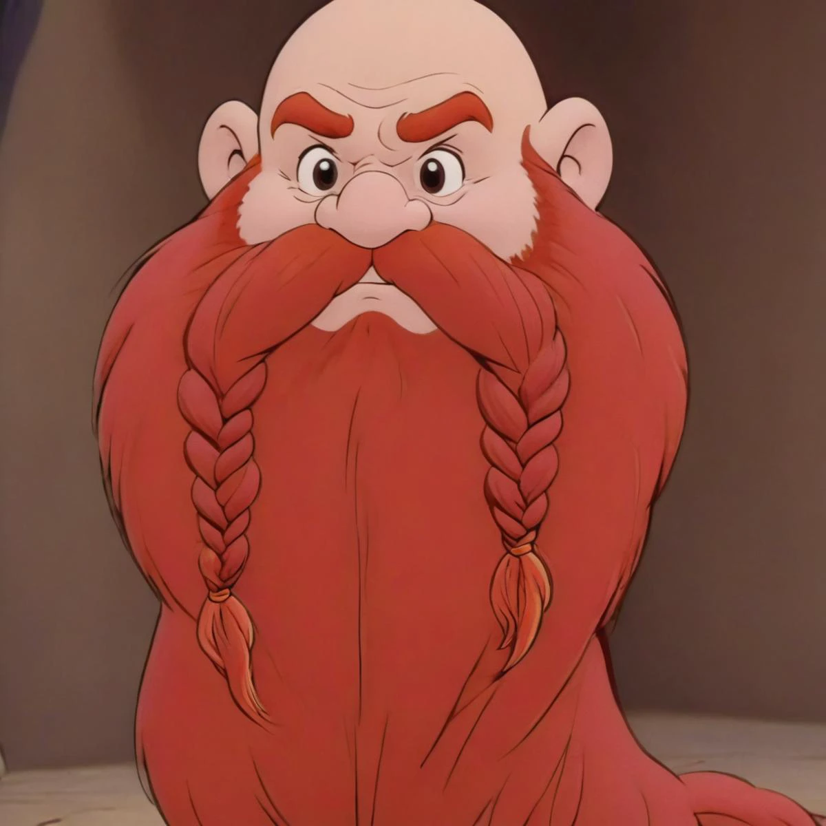 <lora:sdxl_lora_80scartoon:1.2> style of 80scartoon, <lora:Harry_Dwarf_1.5:0.8> Harry_Dwarf, Braided moustache, long red beard, bald, carebears,