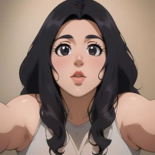 anime, <lora:sd15_lora_beta:0.1>, <lora:ETO_OC:0.1> ETO-OC, <lora:ETO_OCC006:0.8>, ETO_OCC, (curly hair:1.3), (long hair:1.1), (black hair:1.8), thick eyebrows, (plump), ((1girl)), (hazel eyes:1.4), (multi-tone eyes:1.7), (parted bangs:1.8), (apple-cheeks, round-face, round-chin), (anime screencap:1.8), (edgQuality:1.5), <lora:PovKiss_FefaAIart:0.8> pov, kiss, peck lips, round lips, thick lips, incoming kiss, outstretched arms, dress