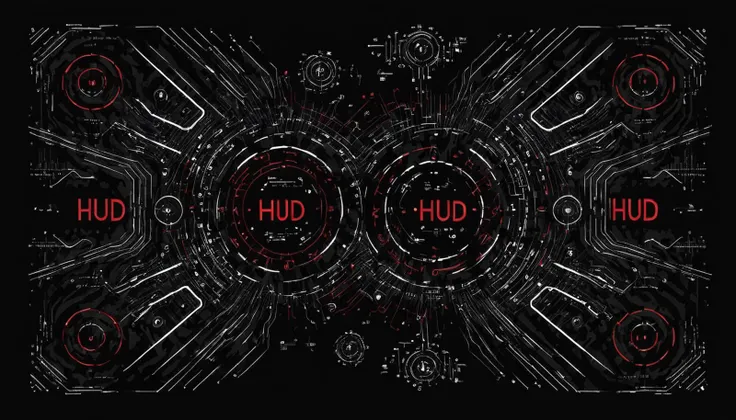 <lora:testcyber-000001:1> hud, graphic, elements, <lora:Psych-Red:0.8> illustration, white and red ink on black