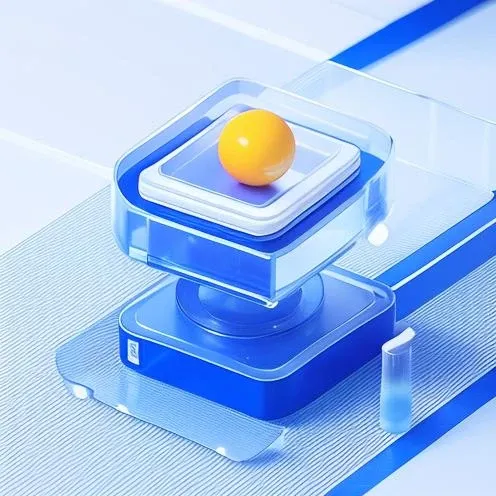 Masterpiece,High Quality,High resolution,The highest resolution,White background,Complicated details,Highest quality:1.1,game icon,full body,badminton,blue white,science and technology,glass,ground/frosted glass,BLUE GLASS,