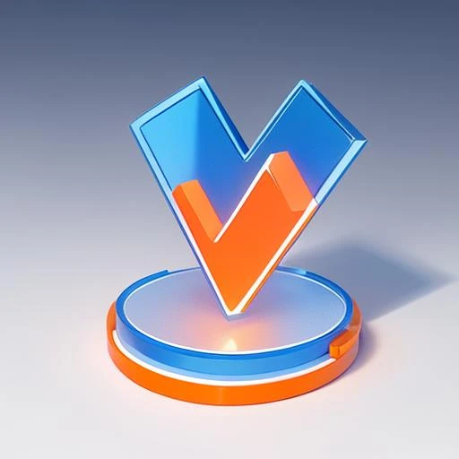 best quality, many details, 4k, blender, octane render, C4D, transparent glass texture, blue, frosted glass, transparent technology sense, industrial design, whitebackground, studio lighting, sunshine, minimal, quasi-object,
v-shaped medal, ribbon, surround, platform, blue and orange,