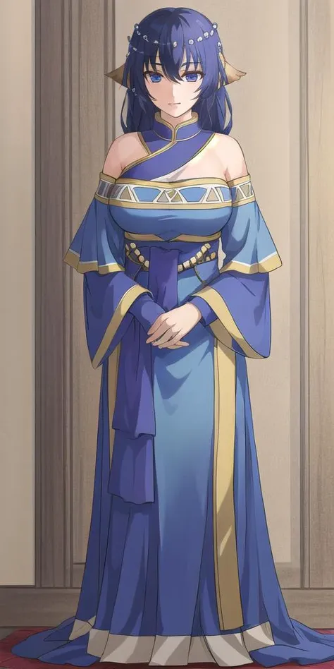 <lora:karulawatureiV2:0.7> karulawaturei, huge_breasts, standing, solo, , china_dress, masterpiece, best quality, detailed face, detailed eyes, highres,
