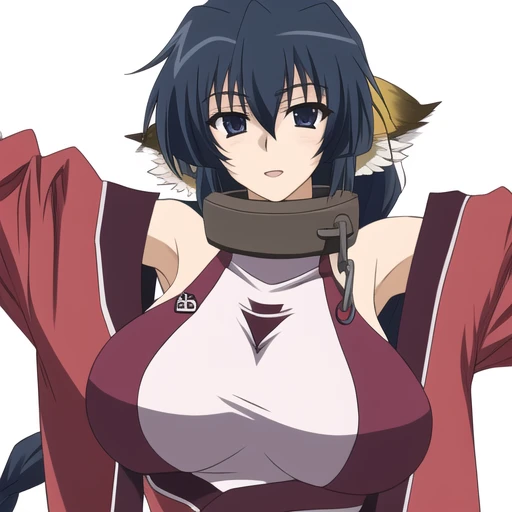 <lora:Karulawaturei:.7>, karulawaturei, big_breasts, collar, chain