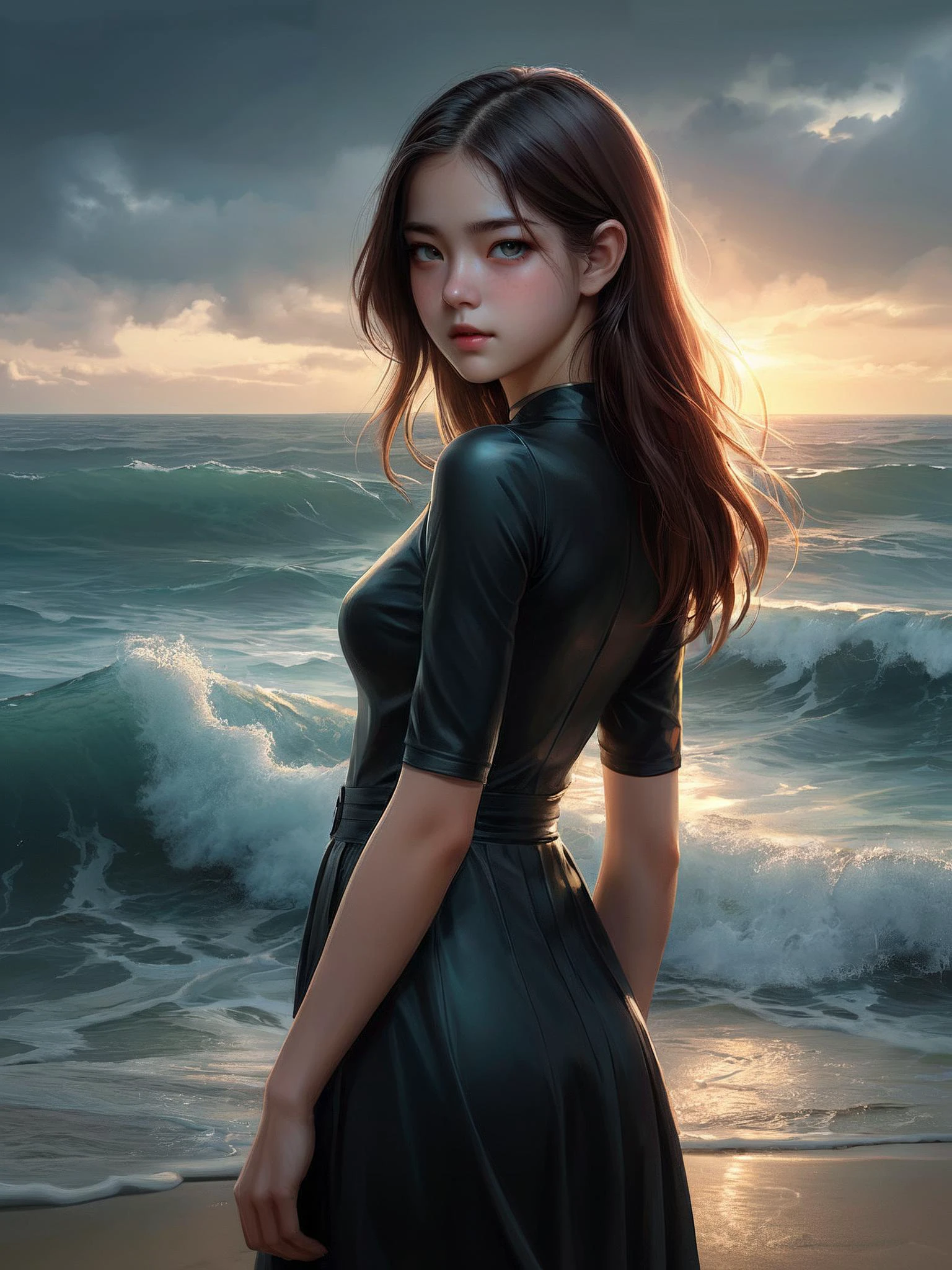 The concept of beauty, background is an ocean,
by Artgerm cartoon,
<lora:RMSDXL_Enhance:1>,
<lora:add-detail-xl:0.8>,
<lora:RMSDXL_Darkness_Cinema:1>