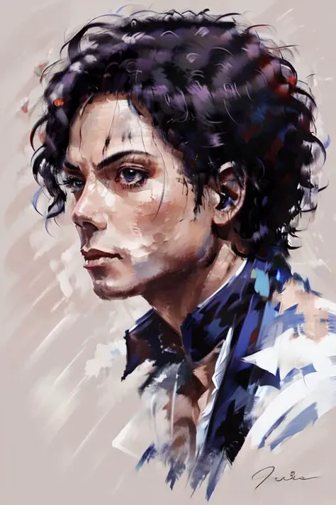 a portrait of
michael jackson 
dynamic action, dynamic angle, profile, upper body view
concept art
 masterpiece, highly detailed, highres, HQ, 
<lyco:JamesDoane:.75>